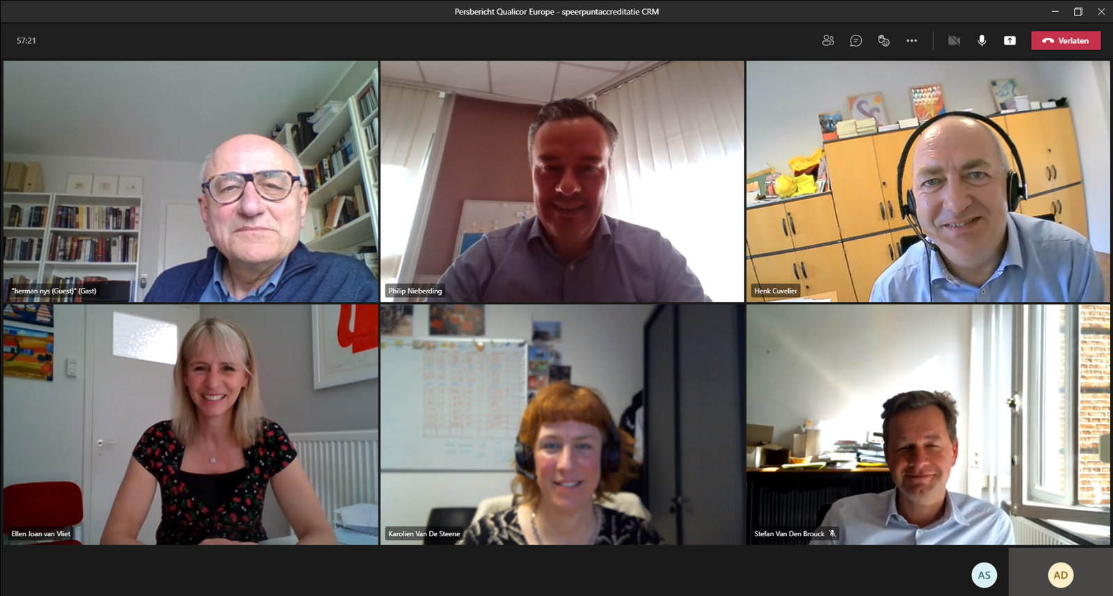 210104 Online Overleg Tussen AZ Nikolaas, AZ Lokeren En Qualicor Europe